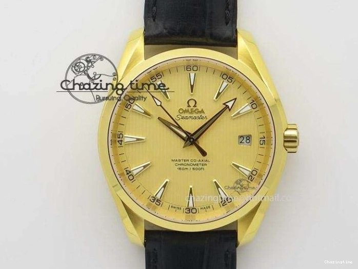 0511 Aqua Terra 150M GMT SS RG VSF 1:1 Best Edition Brown Textured Dial on SS RG Bracelet A8605 Super Clone Original 8058